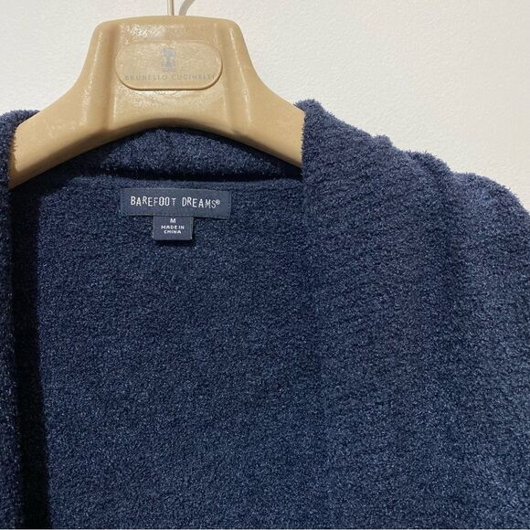 NEW Barefoot Dreams Cozy Chic Lite Circle Cardigan Navy Blue - Picture 5 of 5